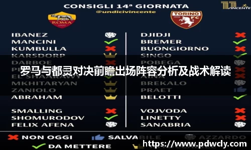 罗马与都灵对决前瞻出场阵容分析及战术解读