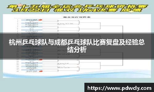 杭州乒乓球队与成都乒乓球队比赛复盘及经验总结分析